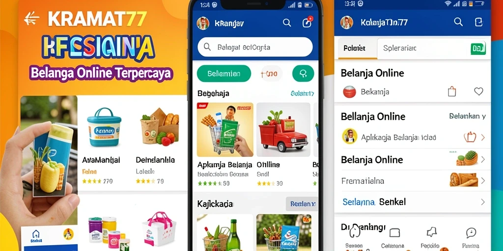 Antarmuka intuitif KRAMAT77 untuk belanja online.