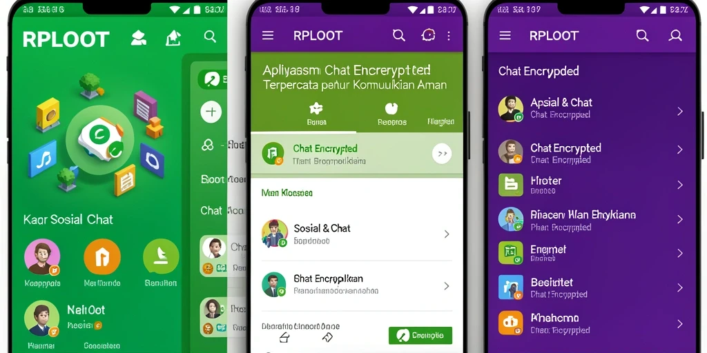 Antarmuka RPLOOT menangkap pengalaman chatting yang aman dan intuitif.