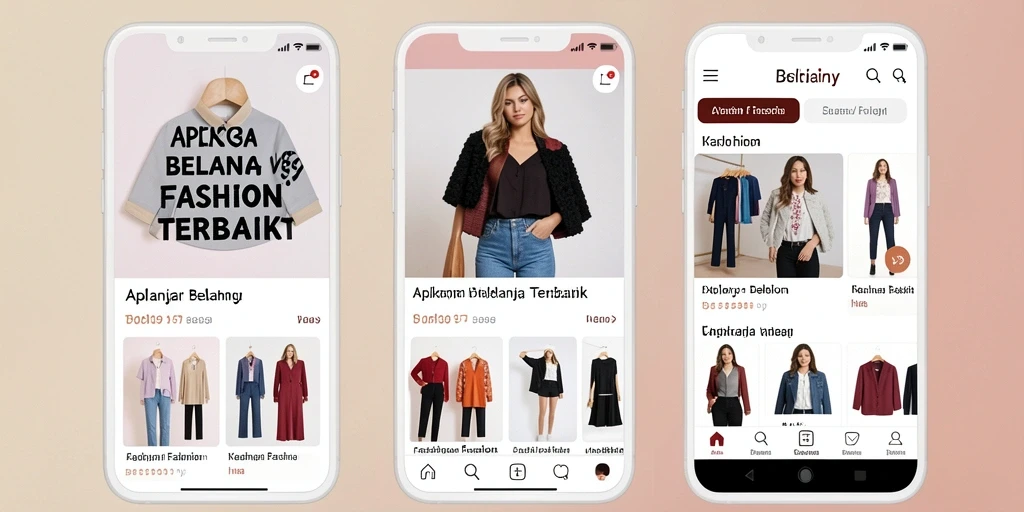 Tampilan antarmuka aplikasi V89 yang memudahkan navigasi belanja fashion.